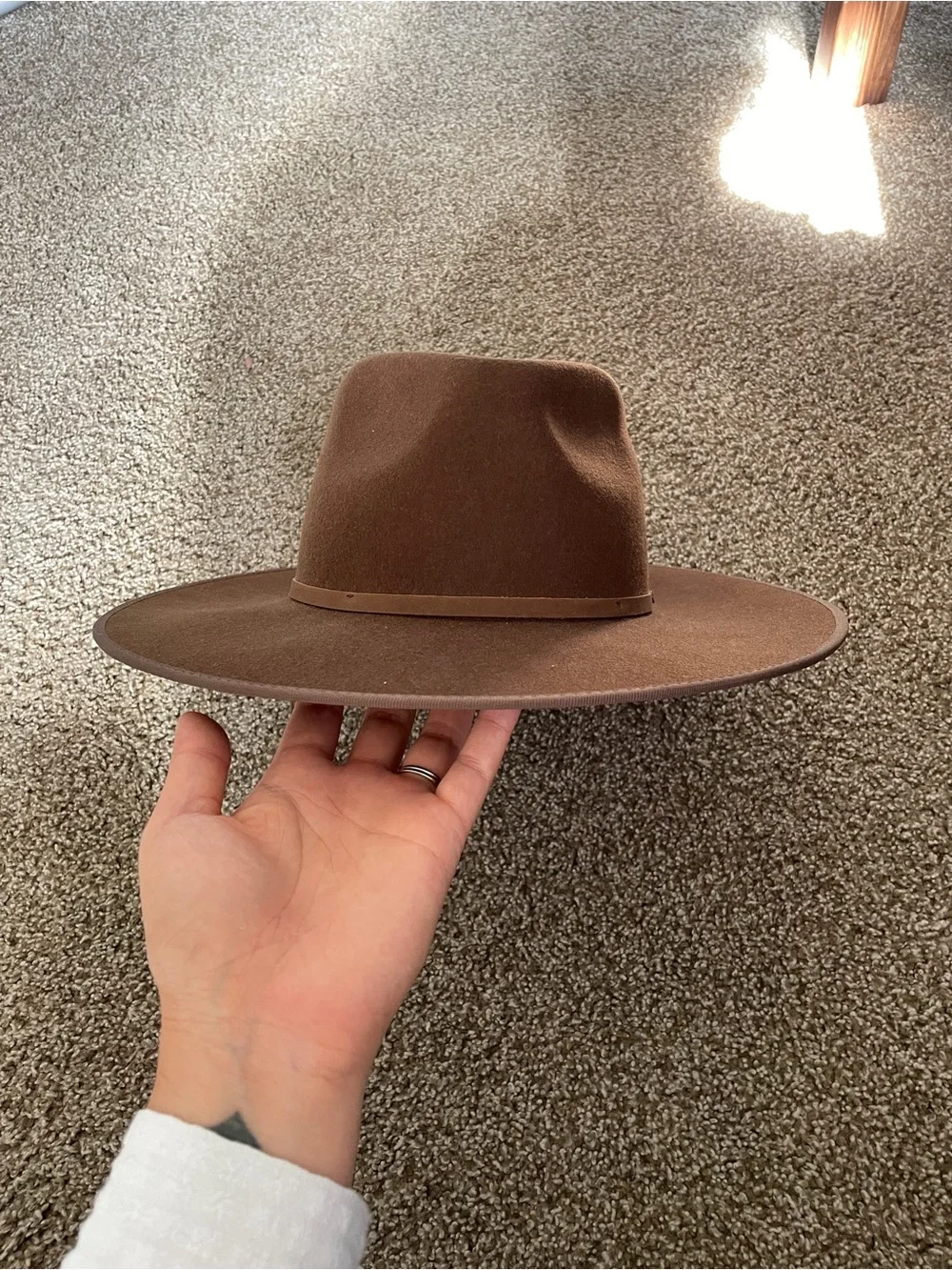 Andy Auburn Dark Brown Country Hat